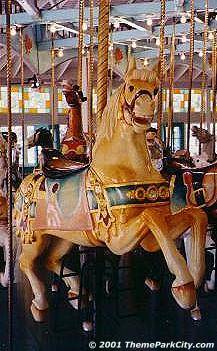 Image of a carousel horse.  Copyright 2001 by ThemeParkCity.com
